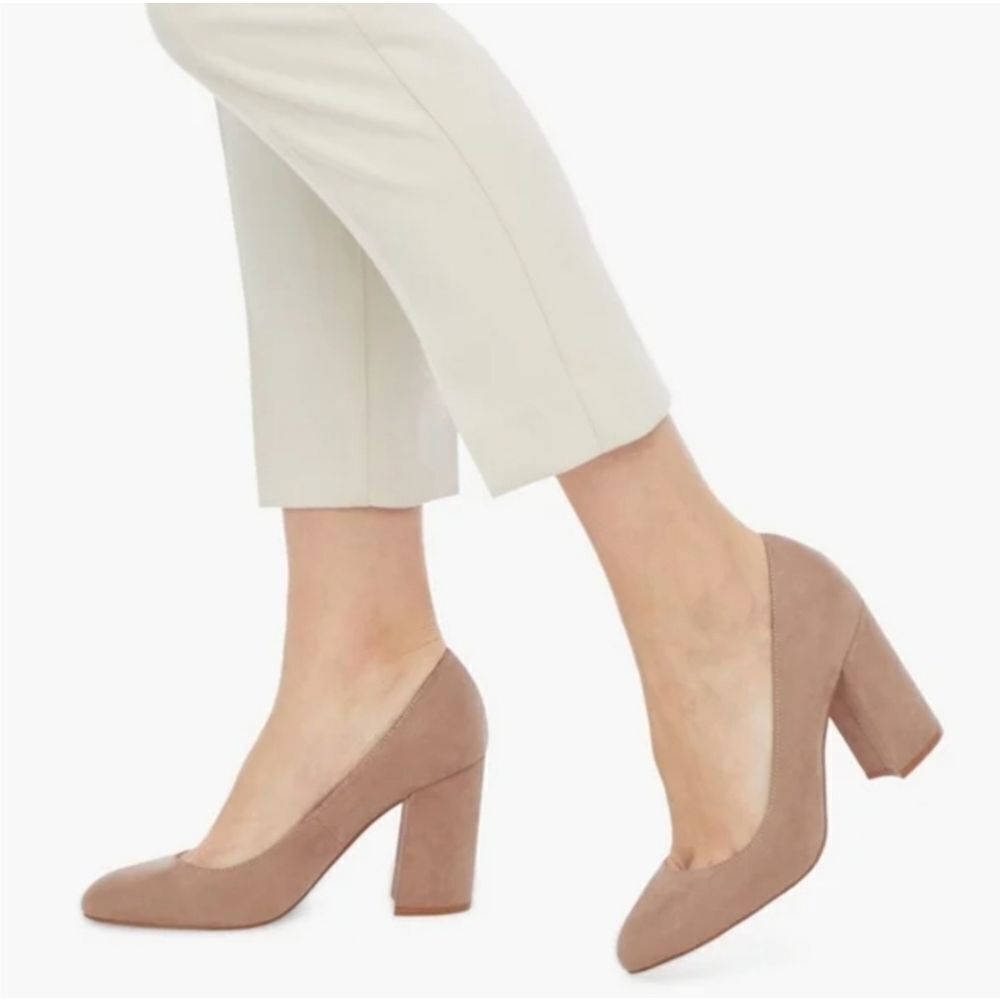 BRAND NEW WOMEN"S JUSTFAB SUEDE HIGH HEEL PUMP SHOES